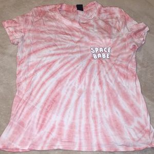 PINK TIE DYE SHIRT